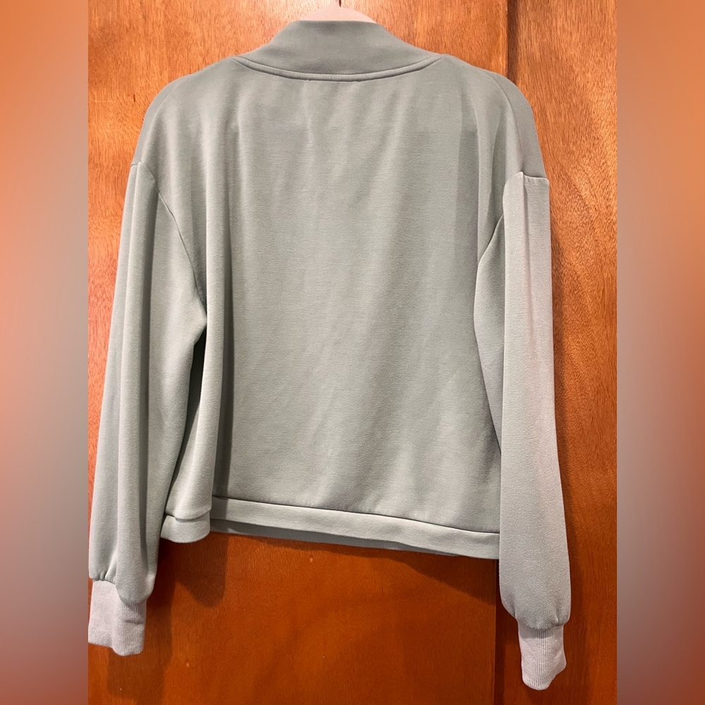 Sage Green Pullover Sweater - Picture 3 of 4